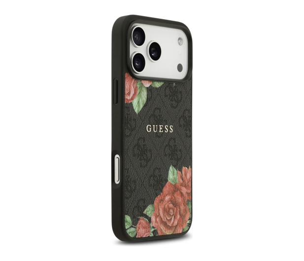 Guess 4G Flowers Print MagSafe do iPhone 17 Pro czarny - 1365496 - zdjęcie 2